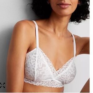 State of Day Women's Lace Bralette White